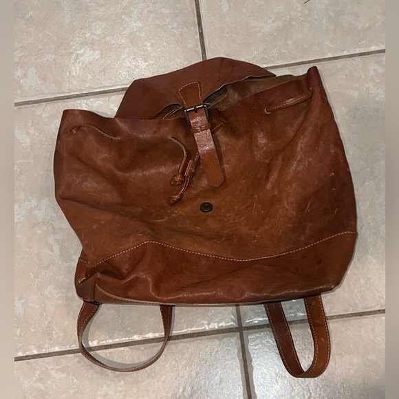 Sundance Italian Leather Backpack - Picture 7 of 13